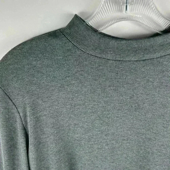 APT.9 Women's Gray Long Sleeve Mock Neck Bodysuit Size M - Picture 4 of 10
